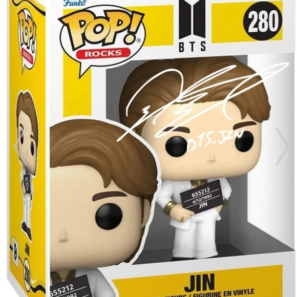 Funko Pop!Rocks-BTS J-Hope,JungKook,Suga,RM,Jimin,Jin,& V-Fiscal Autographed!!!! - Picture 6 of 11